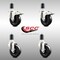 Service Caster 4 Inch 316SS Soft Rubber Swivel 1-1/2 Inch Stem Caster Lock Brake SCC, 2PK SCC-SS316TTLEX20S414-SRS-2-S-2-112 - alternate 3
